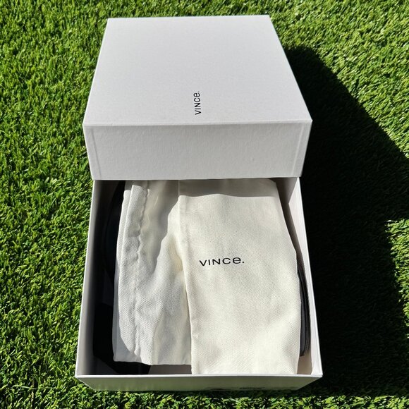 Vince Vigo Leather Black Pointed Toe Mules/Booties Size 8M - Euro 38 - Picture 11 of 11